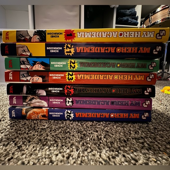 My Hero Academia Manga, Volumes 1, 21, 22, 23, 24, 25, and 26 of Manga Anime - Picture 3 of 4